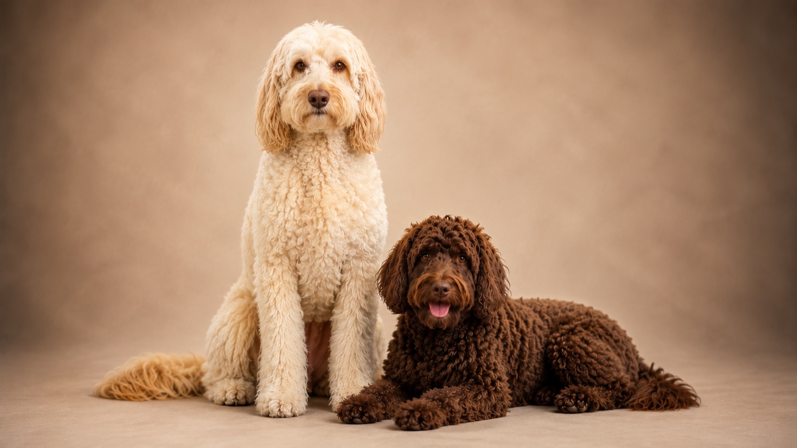 Softie and Parker, the therapy dogs at Linden Dental Care